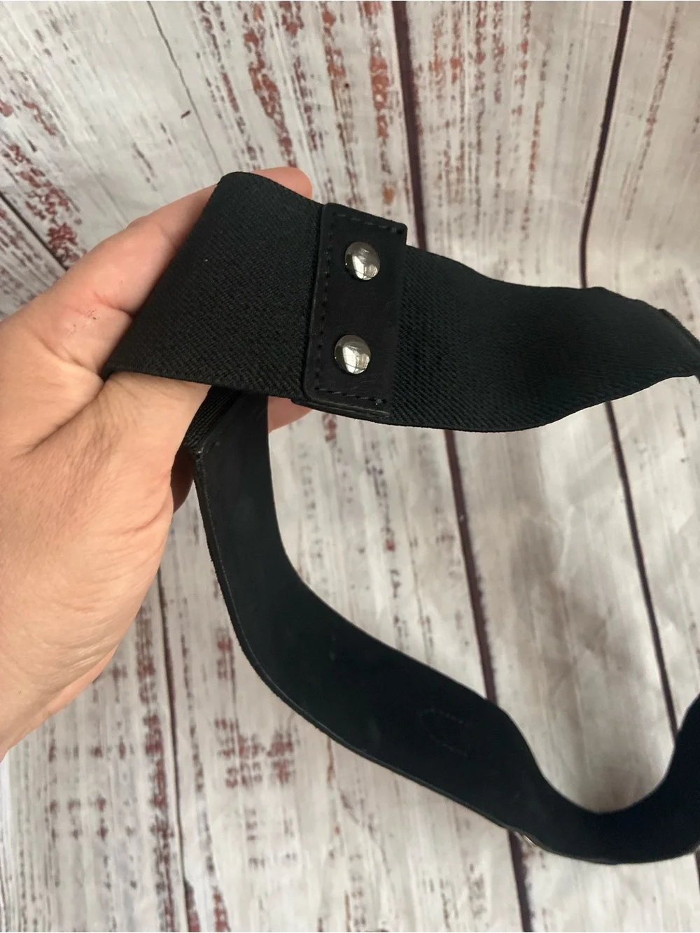 Black Studded Double Buckle Waist Belt - Women Accessories Goth Size Small